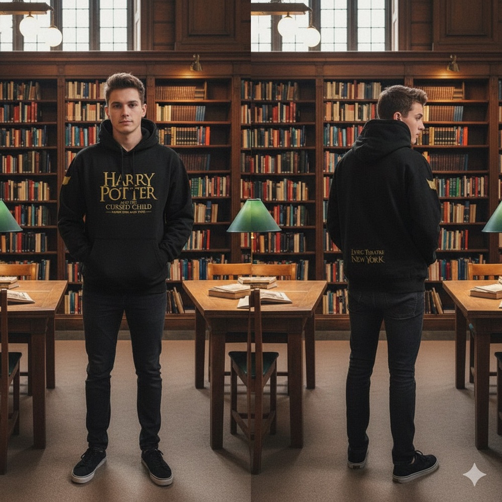 NWT Harry Potter and the Cursed Child Hoodie Sweatshirt Lyric Theatre New York